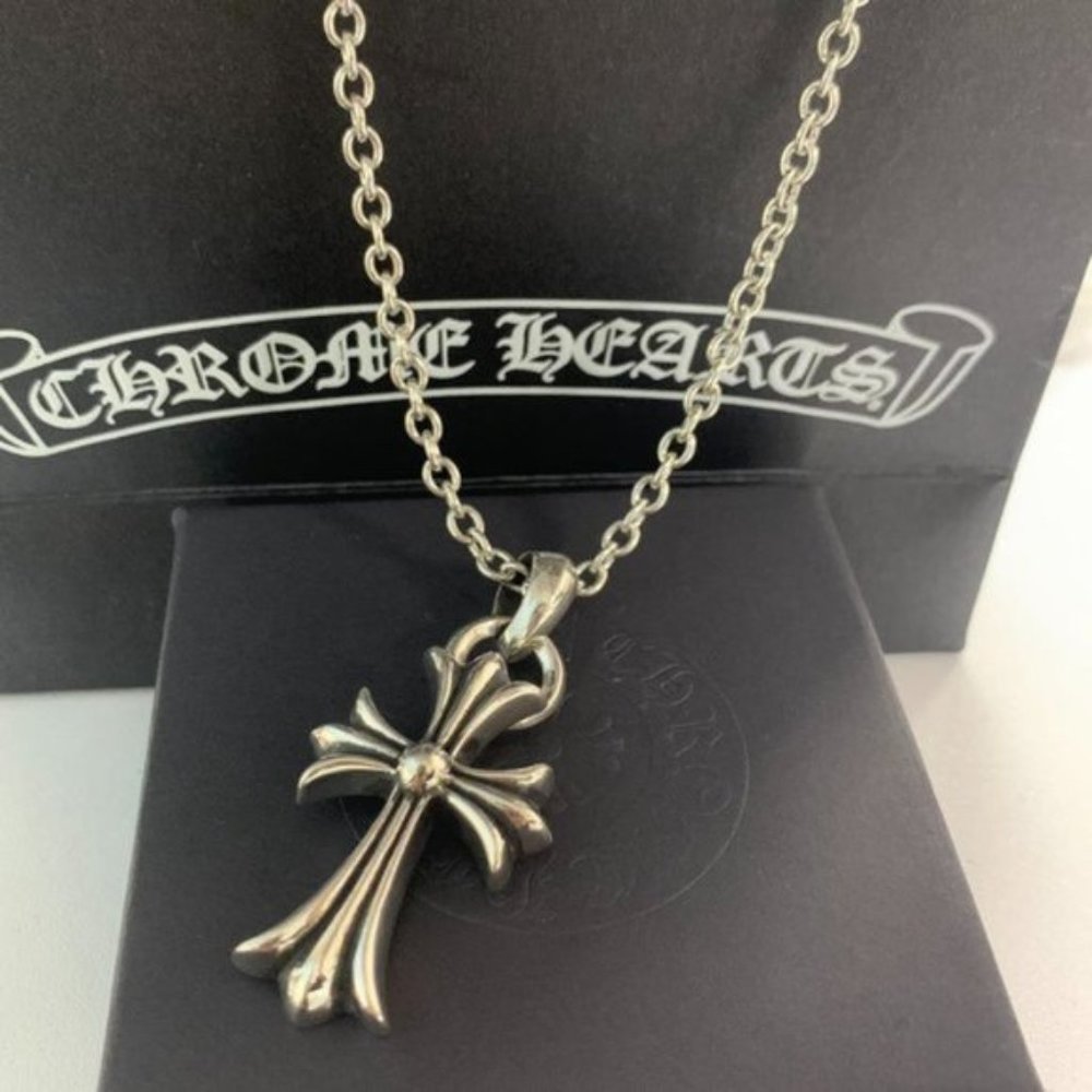 Chrome Hearts Necklace- Cross Necklace Rock Necklace 925 Sliver Jewelry